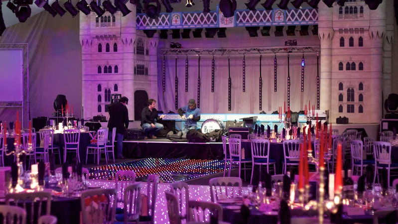 Spalding Midsummer Ball - Stage Setup