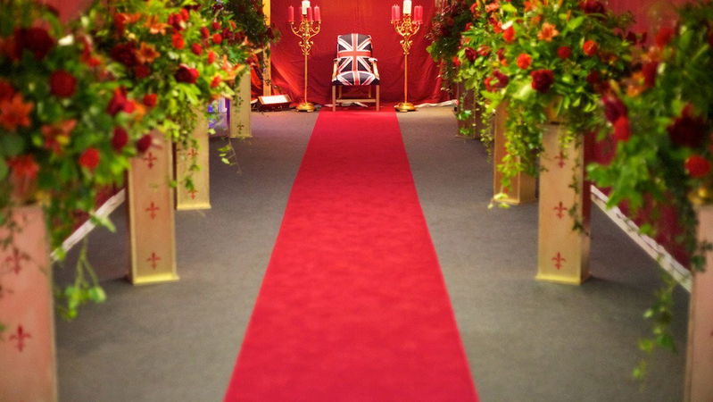 Red carpet at Spalding Midsummer Ball