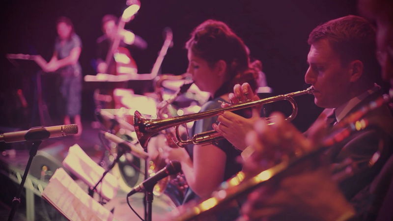 Swing band live at an event