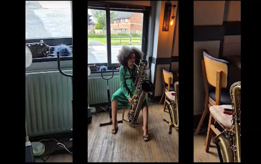 Video Sax Goddess (Saxophonist)  Cheshire