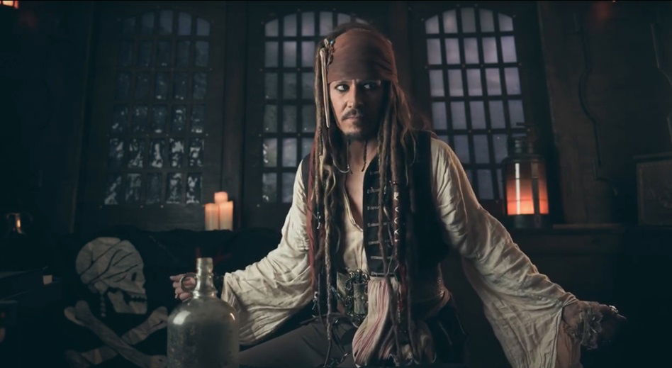 Video Captain Jack Sparrow Lookalike  West Sussex