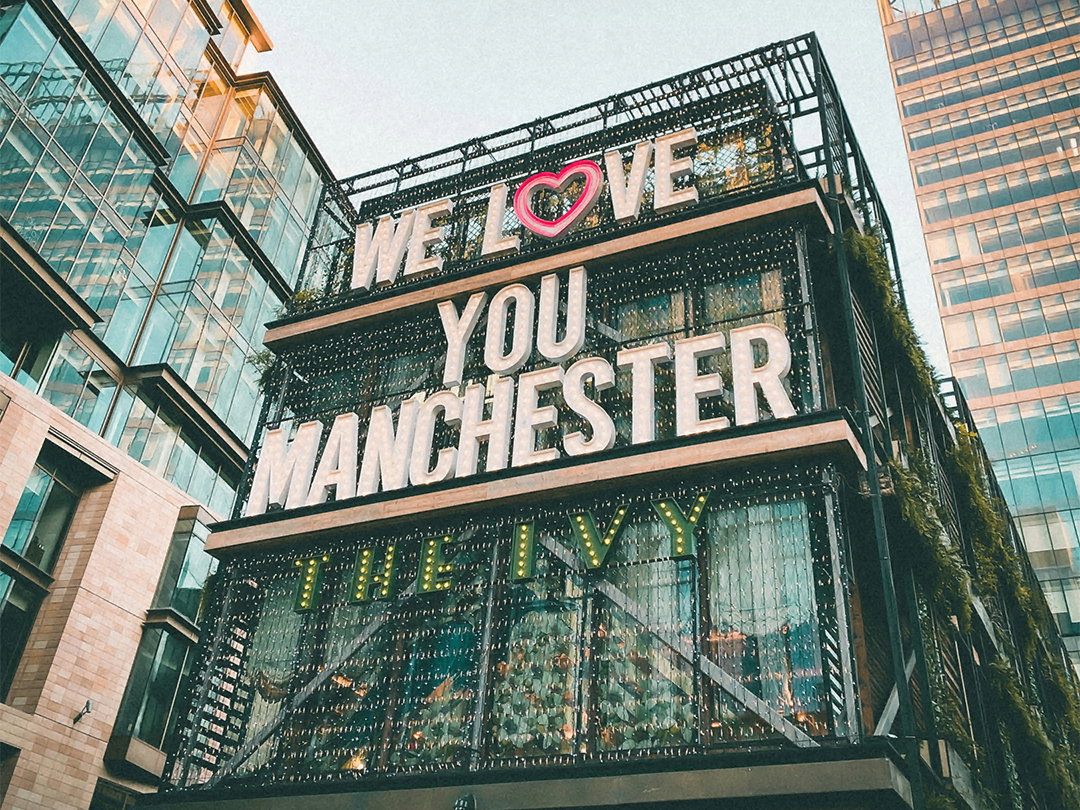 We love you Manchester - The Ivy - Wedding Venue