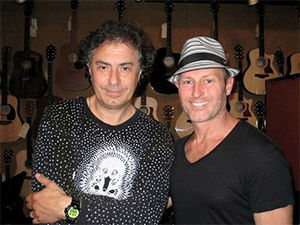 Pierre with Mark Riva at McCabes, California 2012